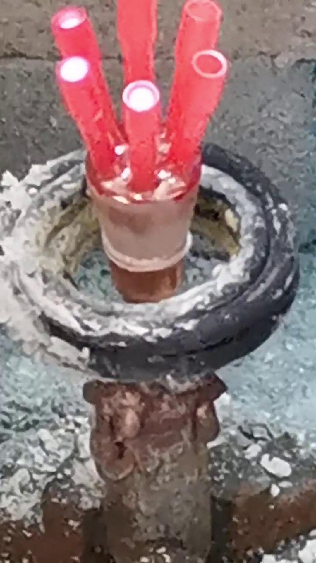 分流器铜管焊接机-高频钎焊设备-无明火焊接更安全