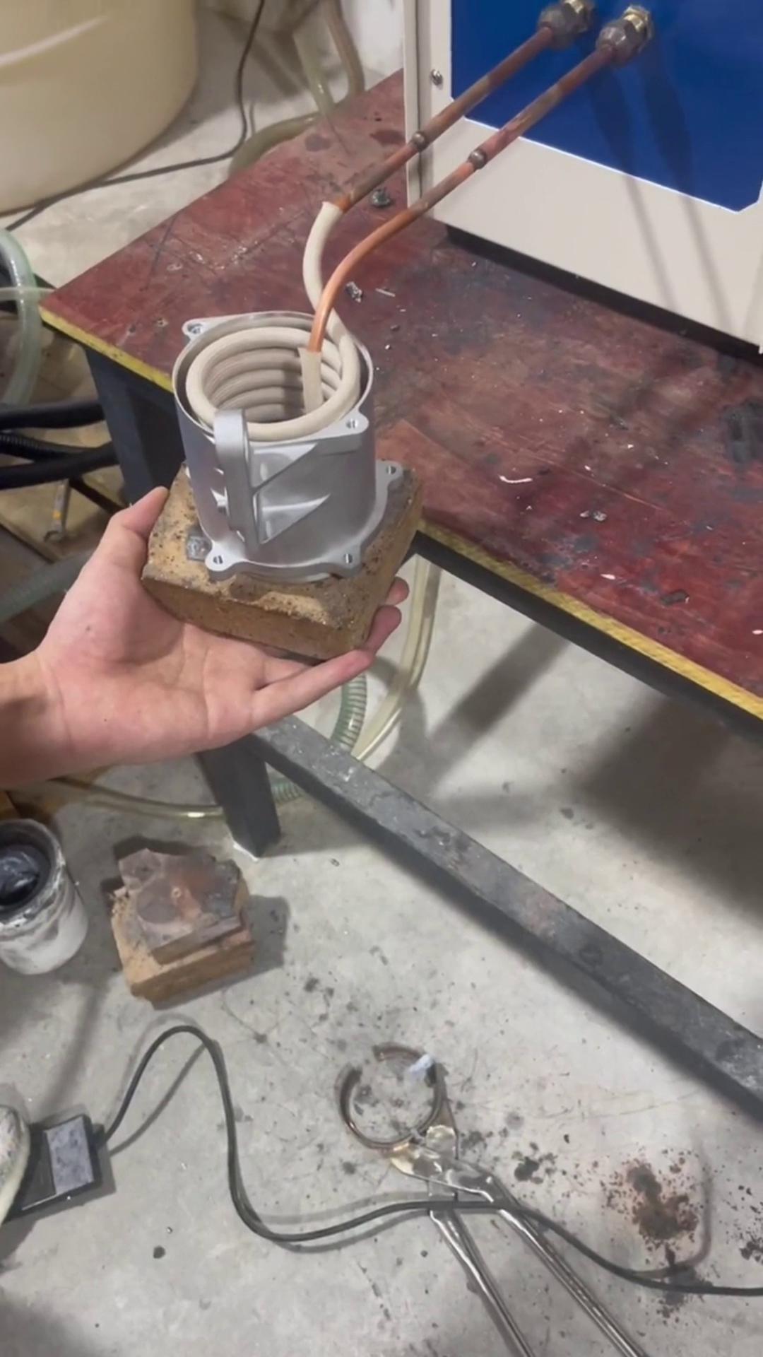 电机热套-马达电子转子热装配用高频加热机