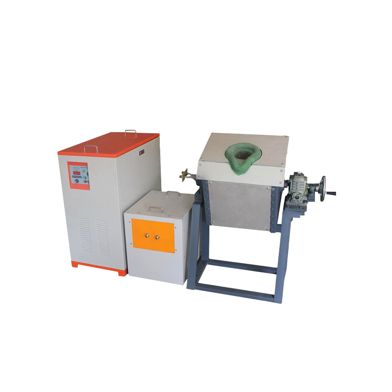 25KW中频熔钢炉 10KG不锈钢熔炼炉 液压倾倒中频炉