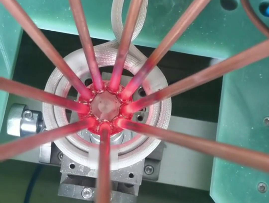 分液器高频感应焊接,多工位高频钎焊设备,省时省力省人工