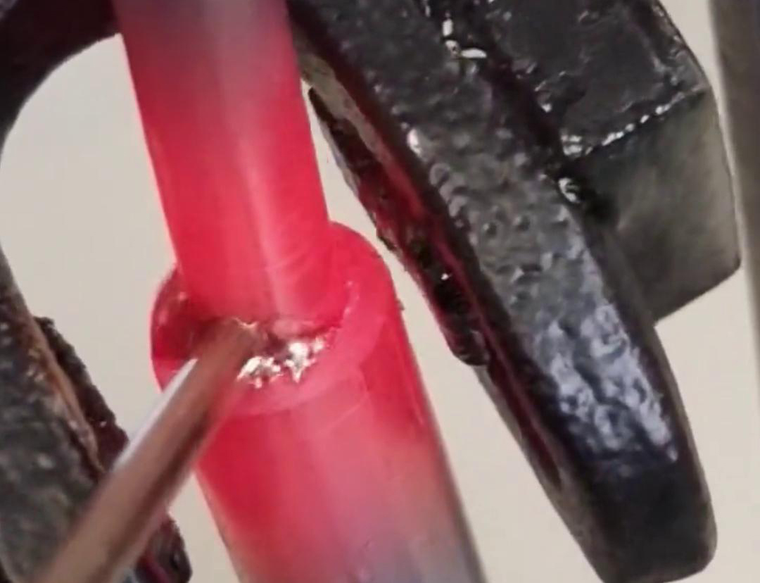 手持式高频焊机,铜管焊接工艺演示